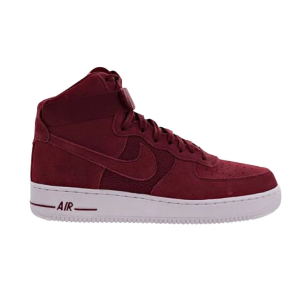 Nike Air Force 1 One 2017 Rare Maroon (University Red) Suede High top  11.5
